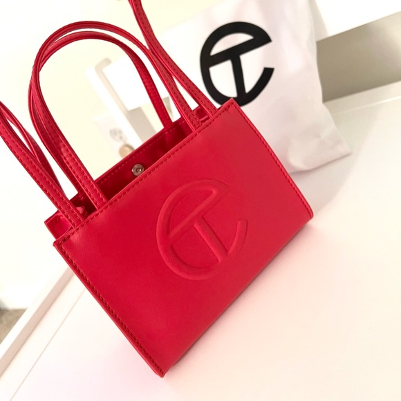 SOLD!! Telfar Small Shopping Bag - Red - Picture 3 of 8